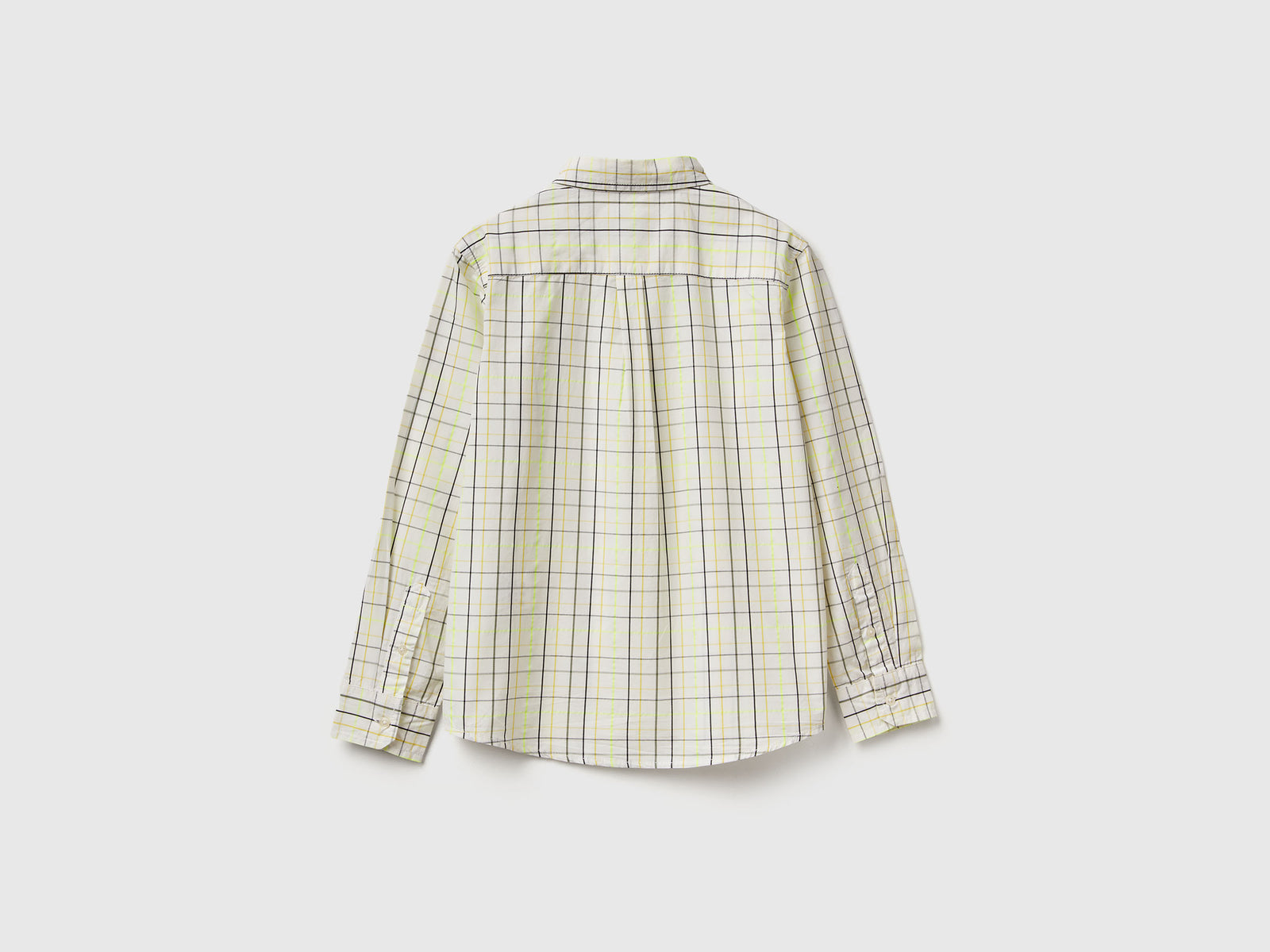 Camicia button down a quadri da bambino multi-color 2 | Benetton Outlet