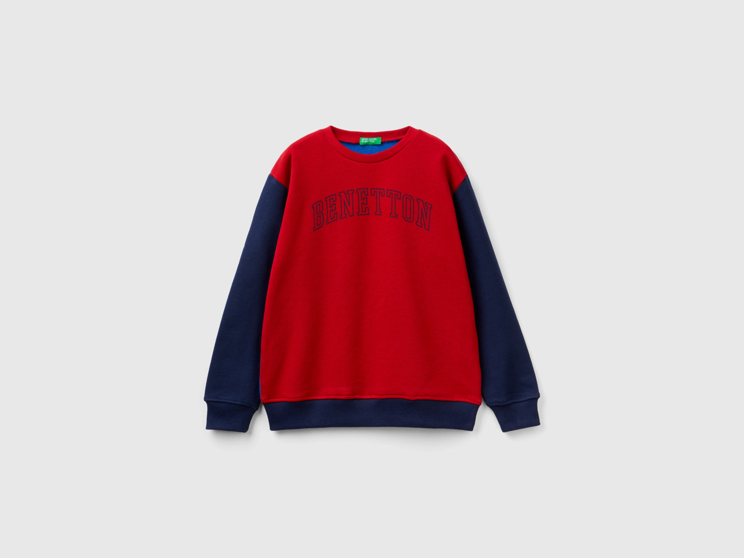 Felpa con stampa logo da bambino multi-color | Benetton Outlet