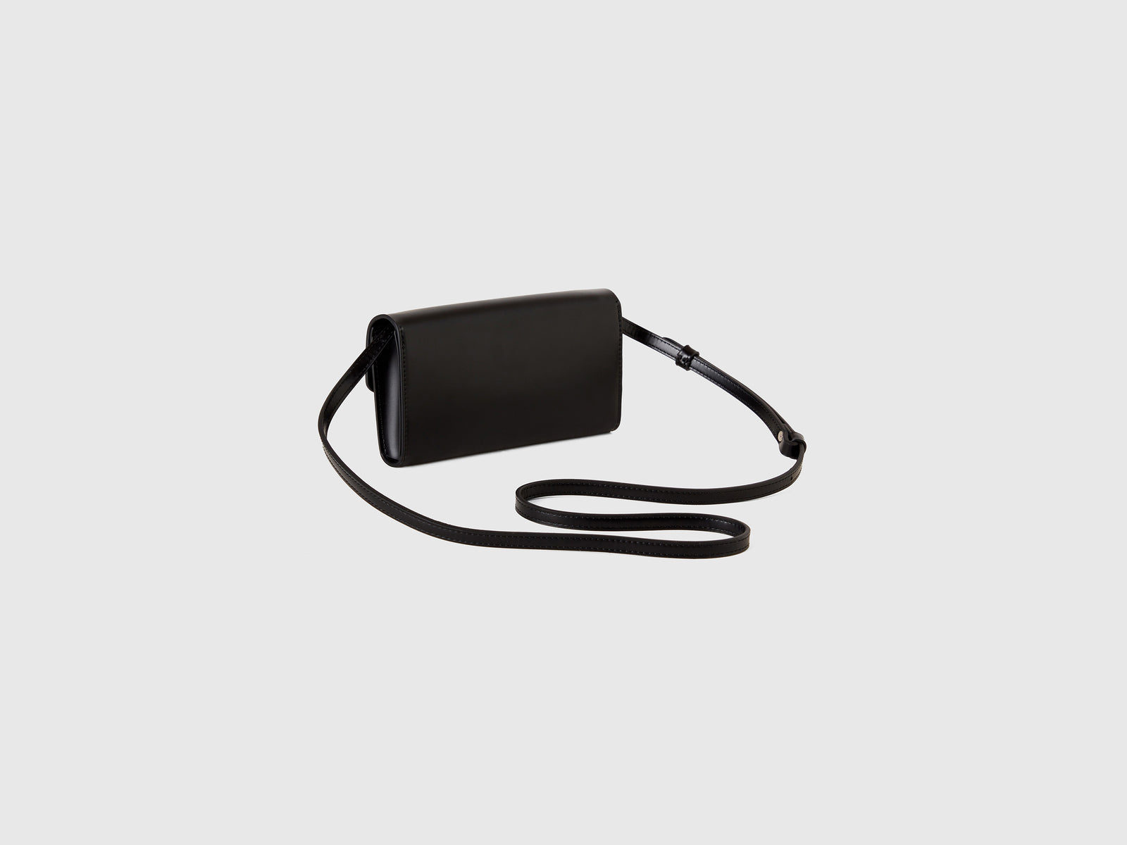 Borsa portacellulare con tracolla da donna nero 2 | Benetton Outlet