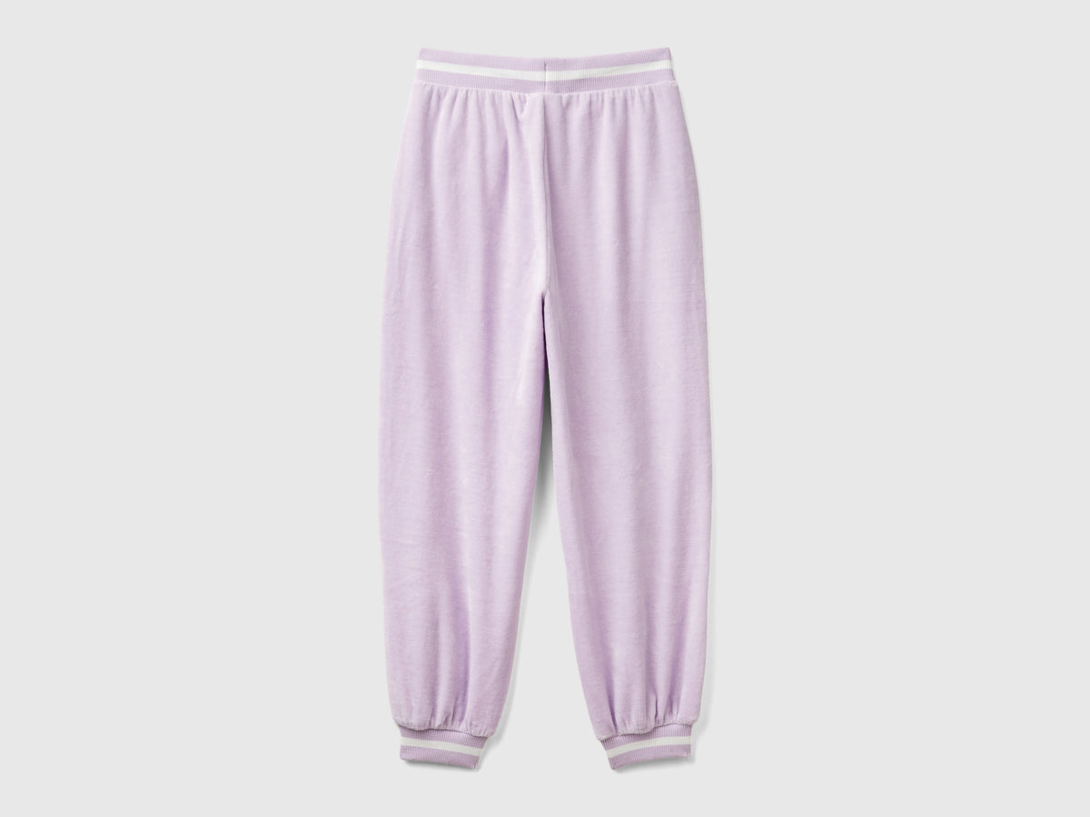 Pantaloni in ciniglia con coulisse