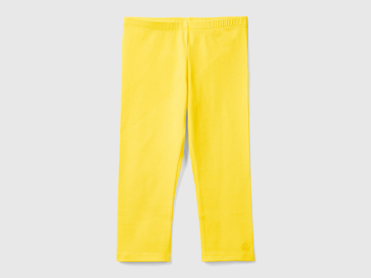 Leggings a 3/4 in cotone elasticizzato