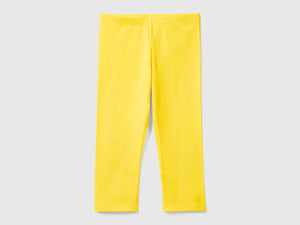 Leggings a 3/4 in cotone elasticizzato