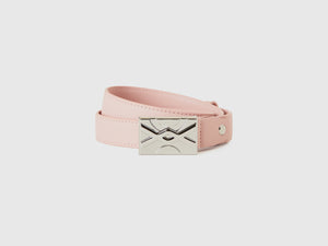 Powder pink thin belt