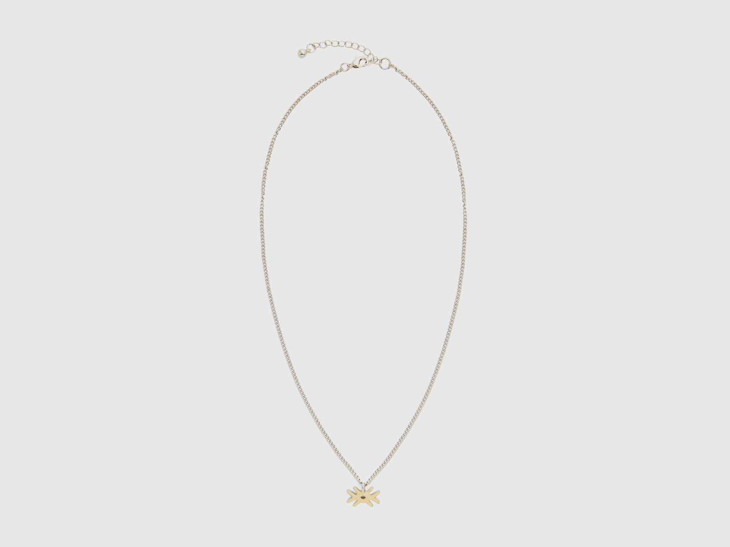 Collana con pendente logo chiaro da donna giallo | Benetton Outlet