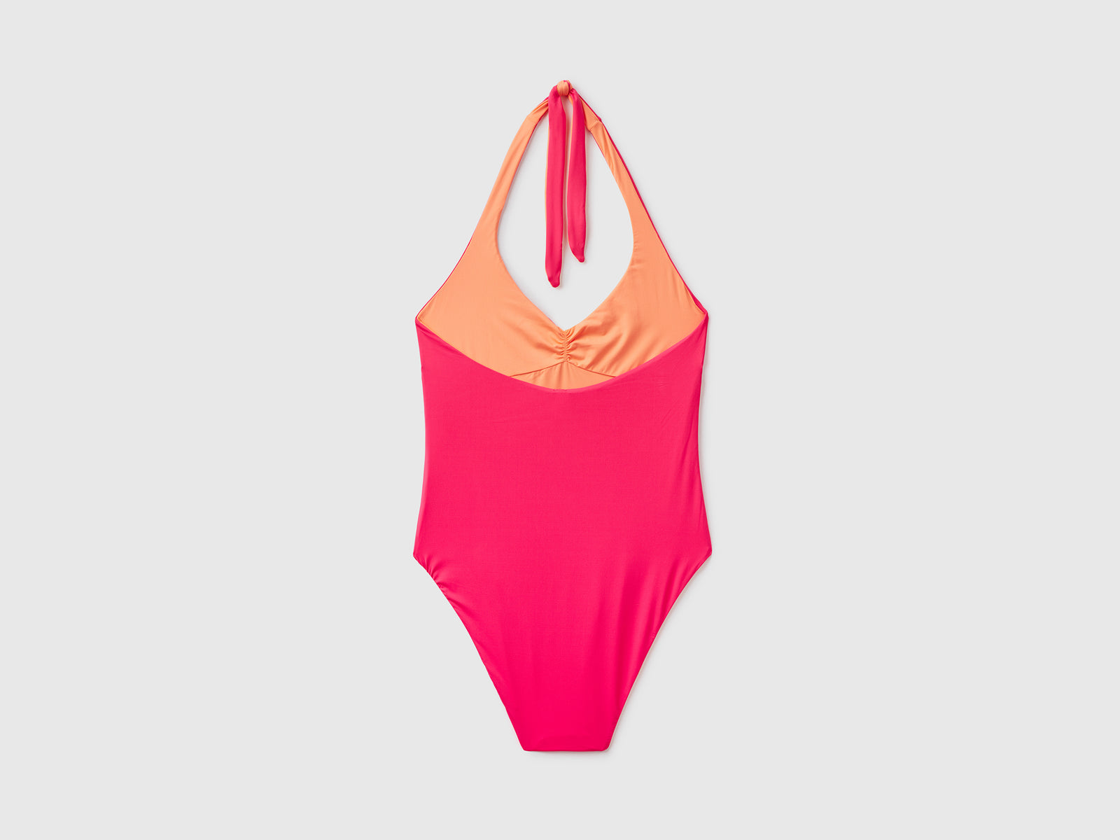 Costume intero reversibile in ECONYL® da donna fucsia 2 | Benetton Outlet