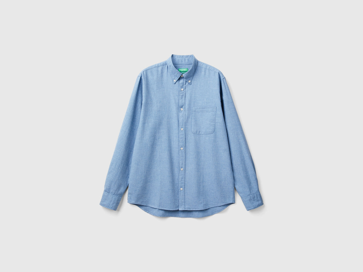 Camisa abotonada de franela