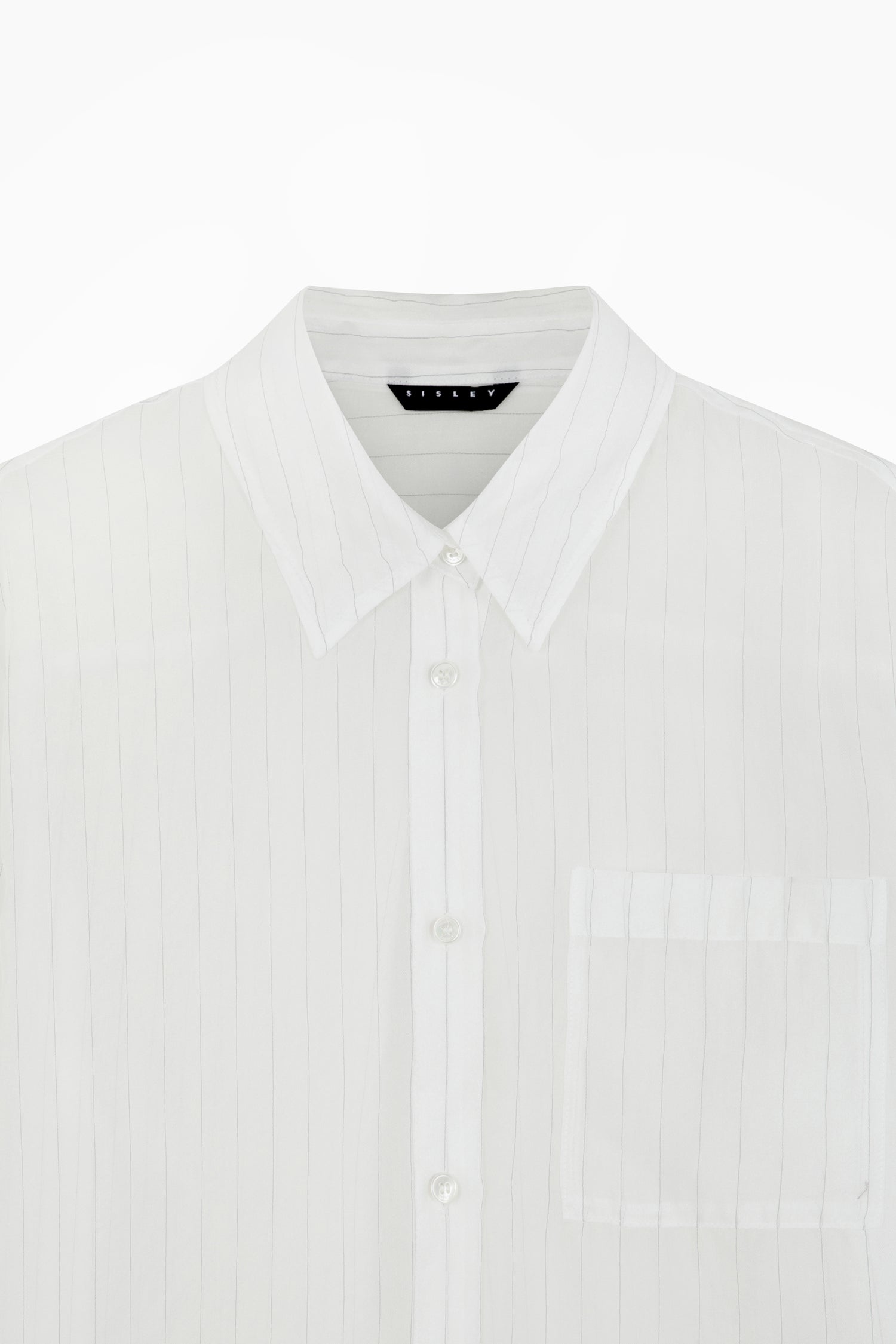 Camicia semi trasparente da donna bianco 3 | Sisley Outlet