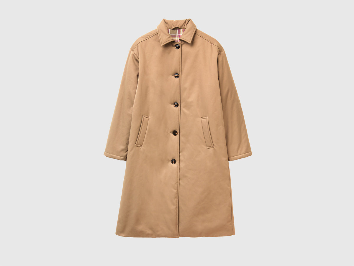 Giacca lunga con leggera imbottitura