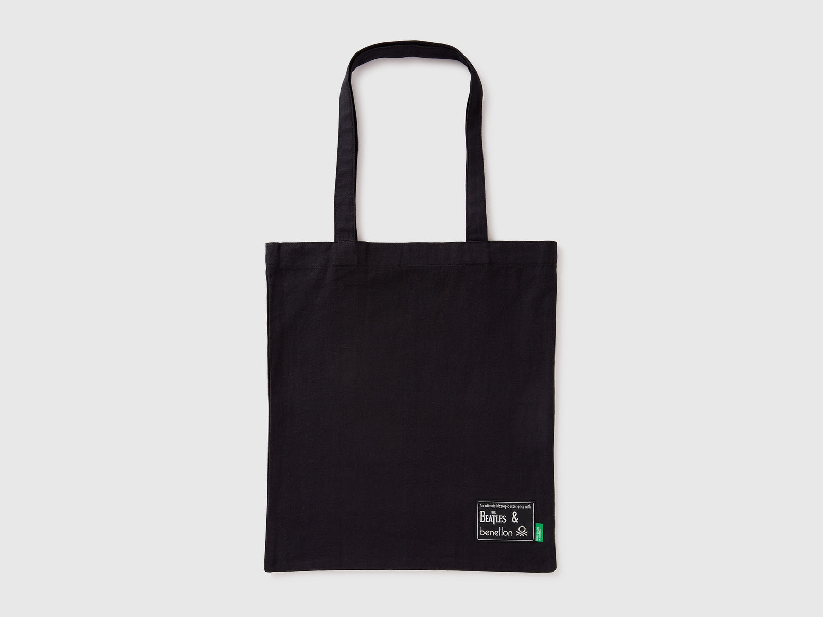 Tote Bag The Beatles in puro cotone da donna nero 2 | Benetton Outlet