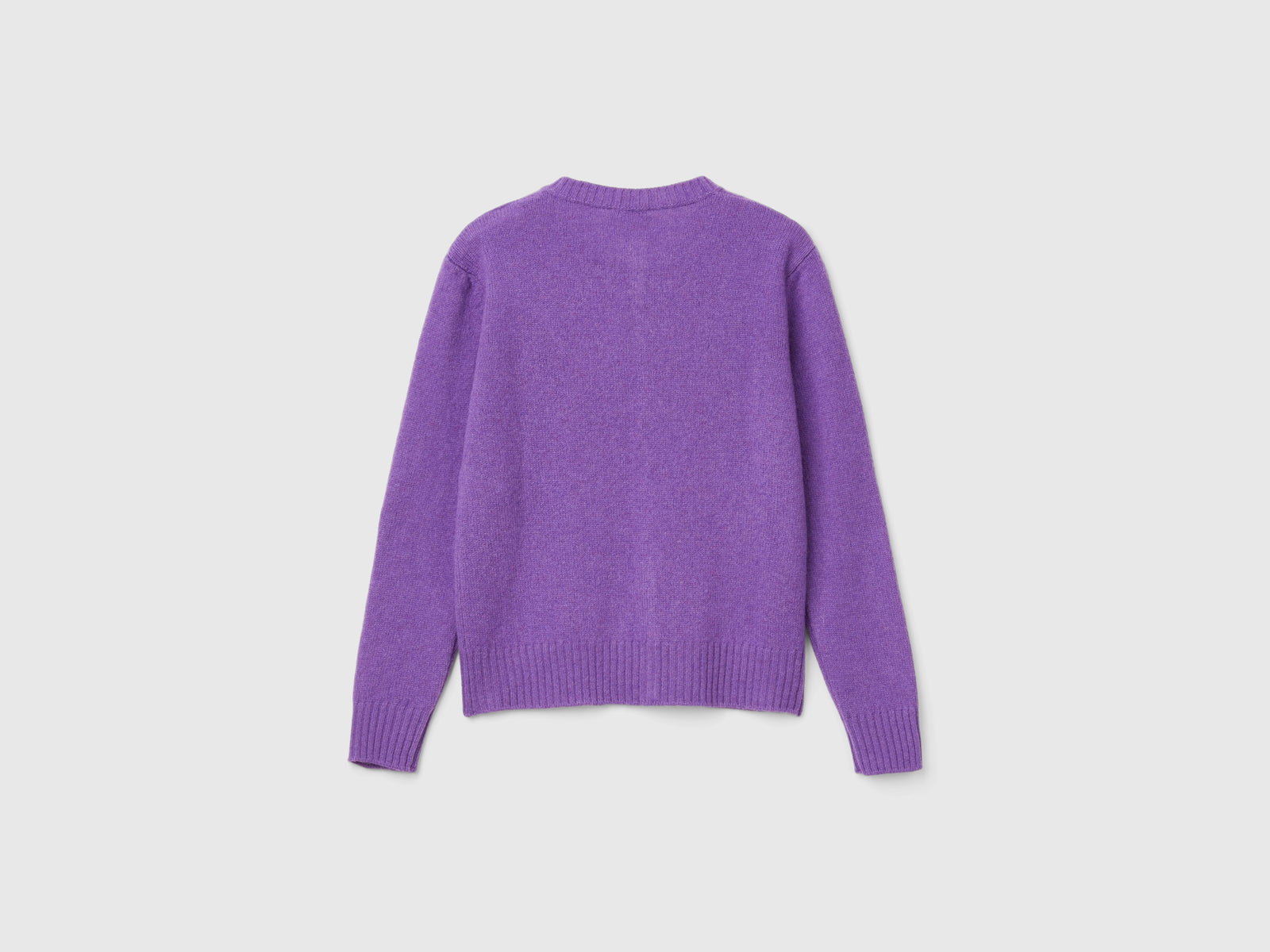 Cardigan in pura lana Shetland da donna viola 2 | Benetton Outlet