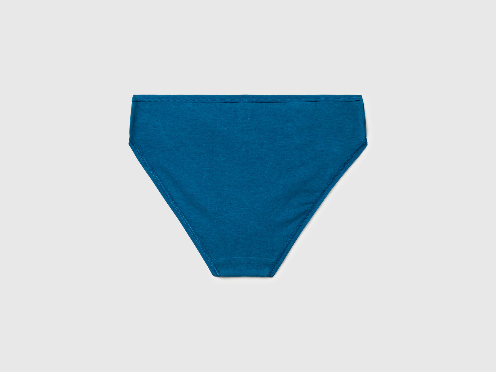 Slip in cotone stretch da donna verde ottanio 2 | Benetton Outlet