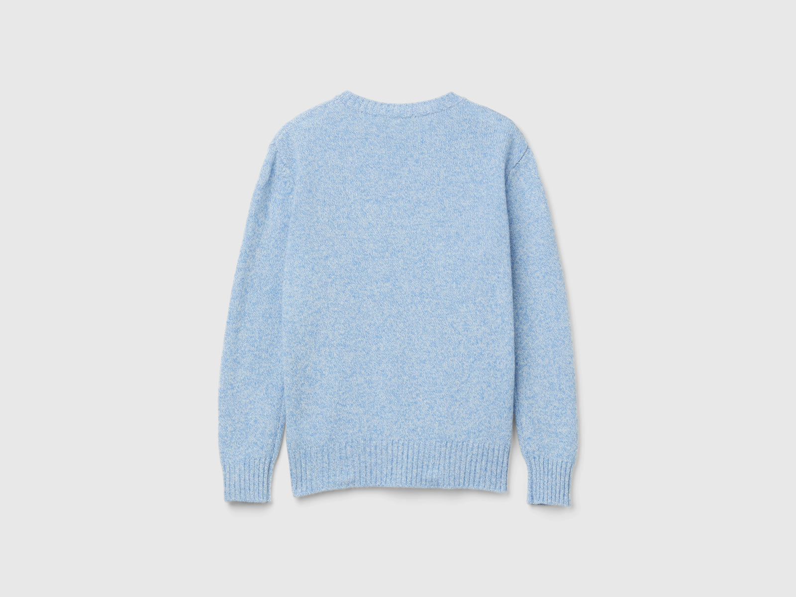 Maglia in pura lana Shetland da donna azzurro 2 | Benetton Outlet