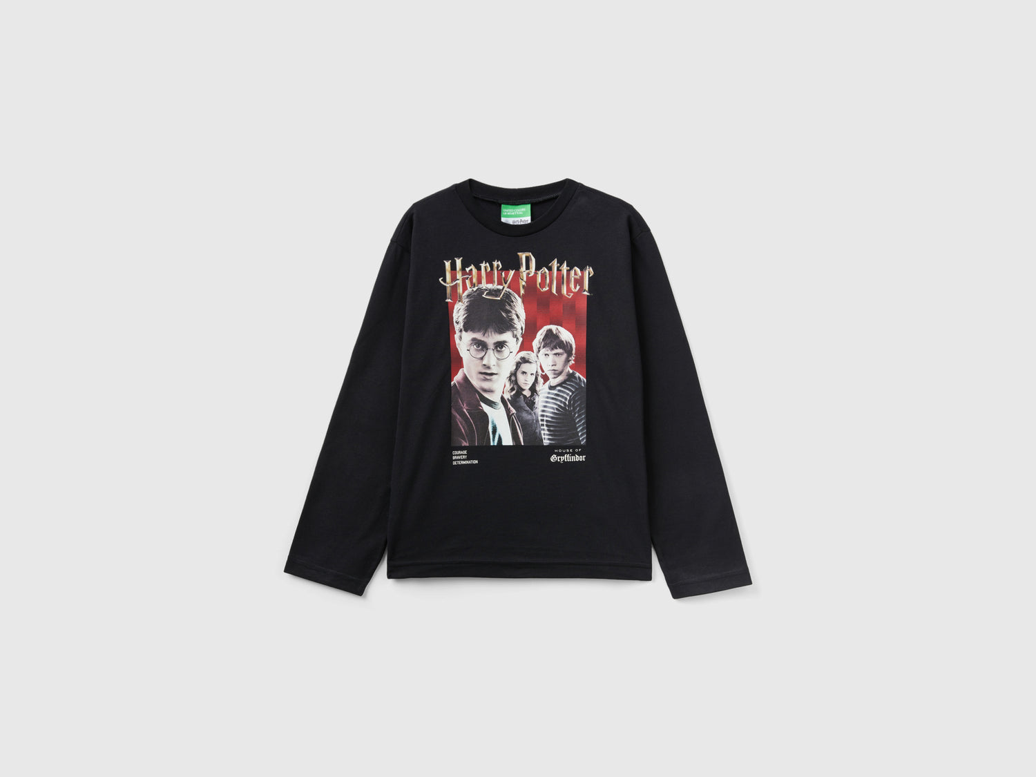 T-shirt Harry Potter manica lunga da bambino nero | Benetton Outlet