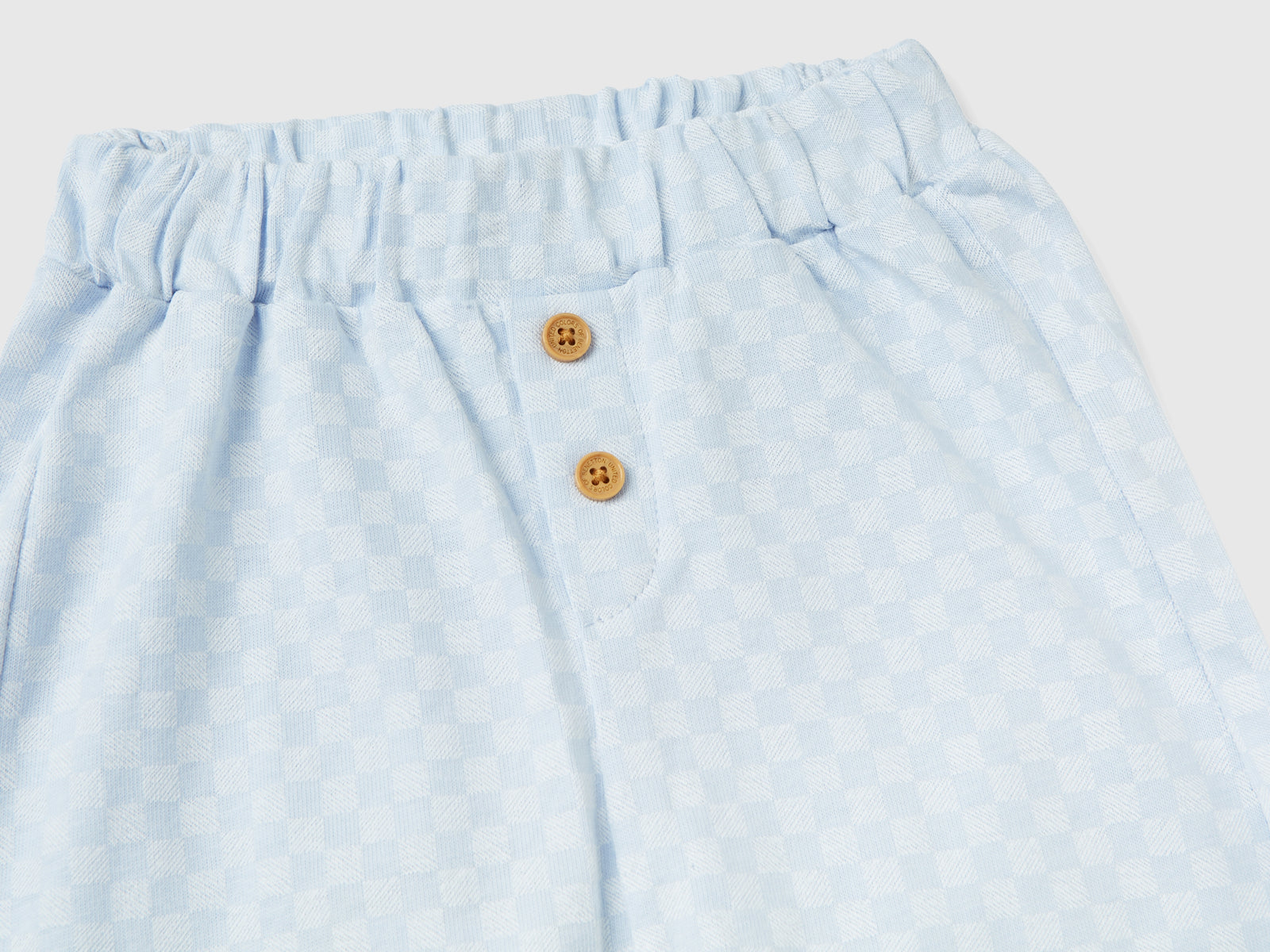Caldo completo t-shirt e pantaloni da neonato azzurro 3 | Benetton Outlet