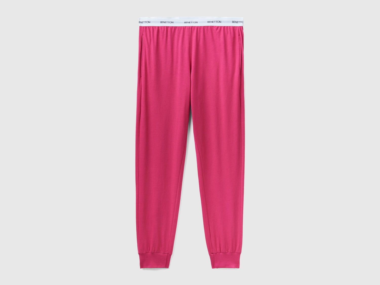 Pantaloni con elastico logato da uomo ciclamino | Benetton Outlet