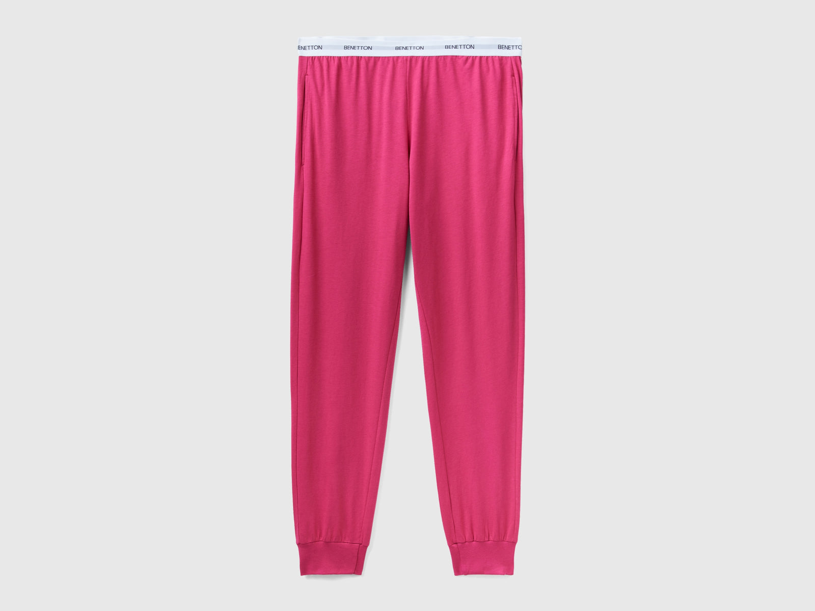 Pantaloni con elastico logato da uomo ciclamino | Benetton Outlet