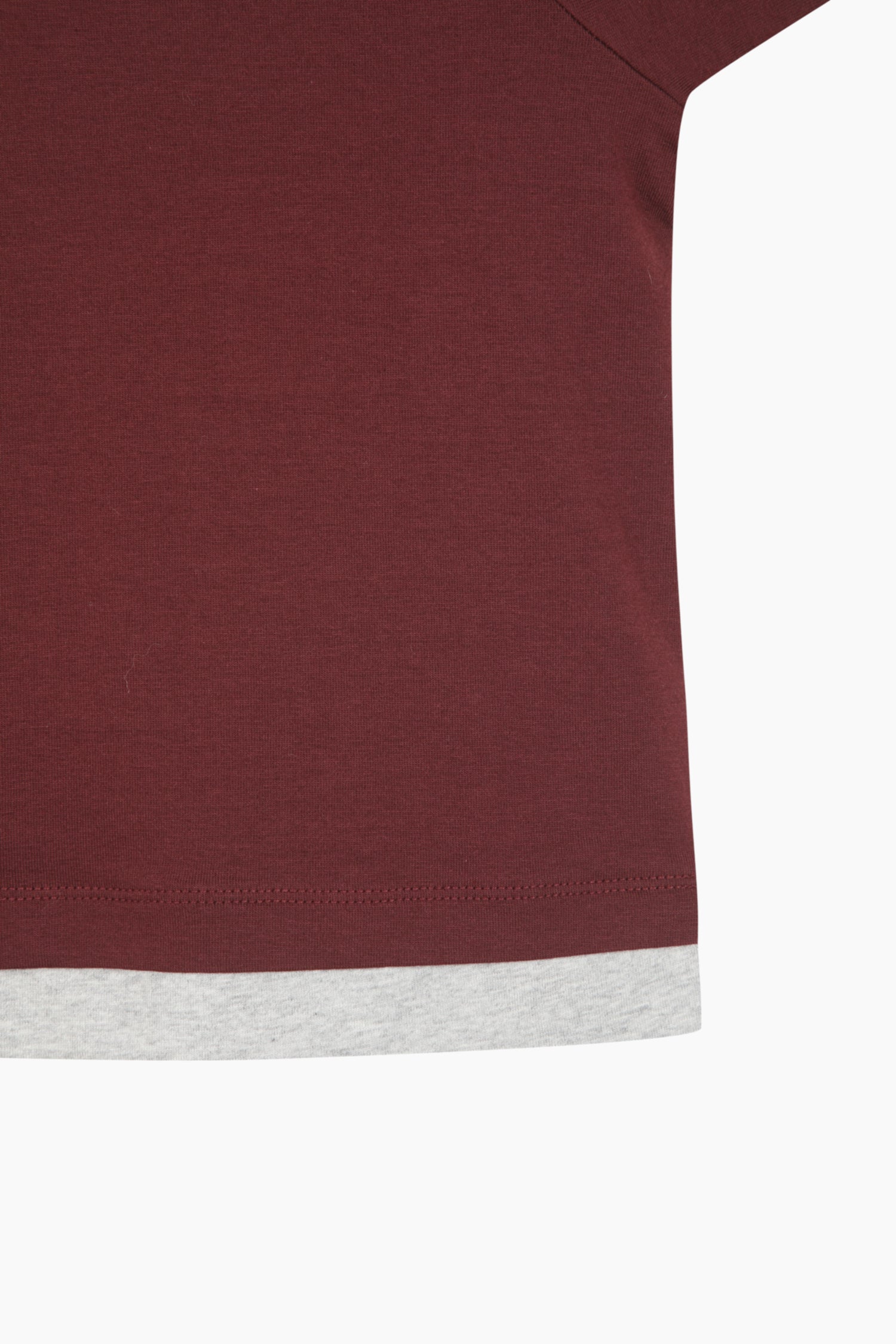 T-shirt con contrasto e ricamo da donna bordeaux 4 | Sisley Outlet