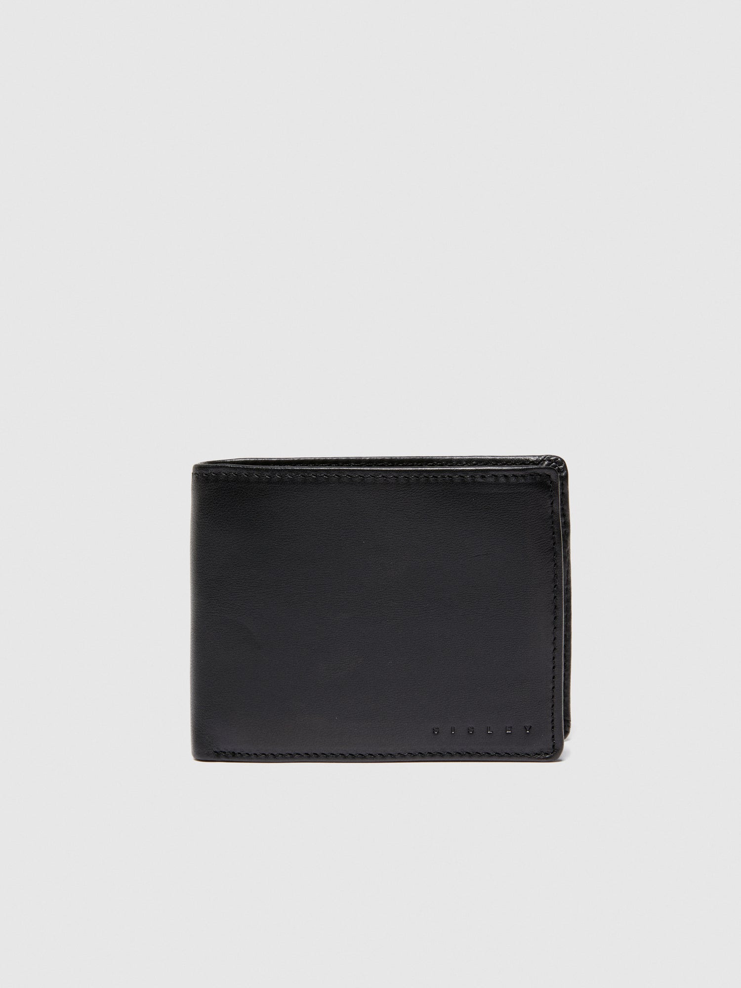 Portafogli 100% pelle da uomo nero | Sisley Outlet