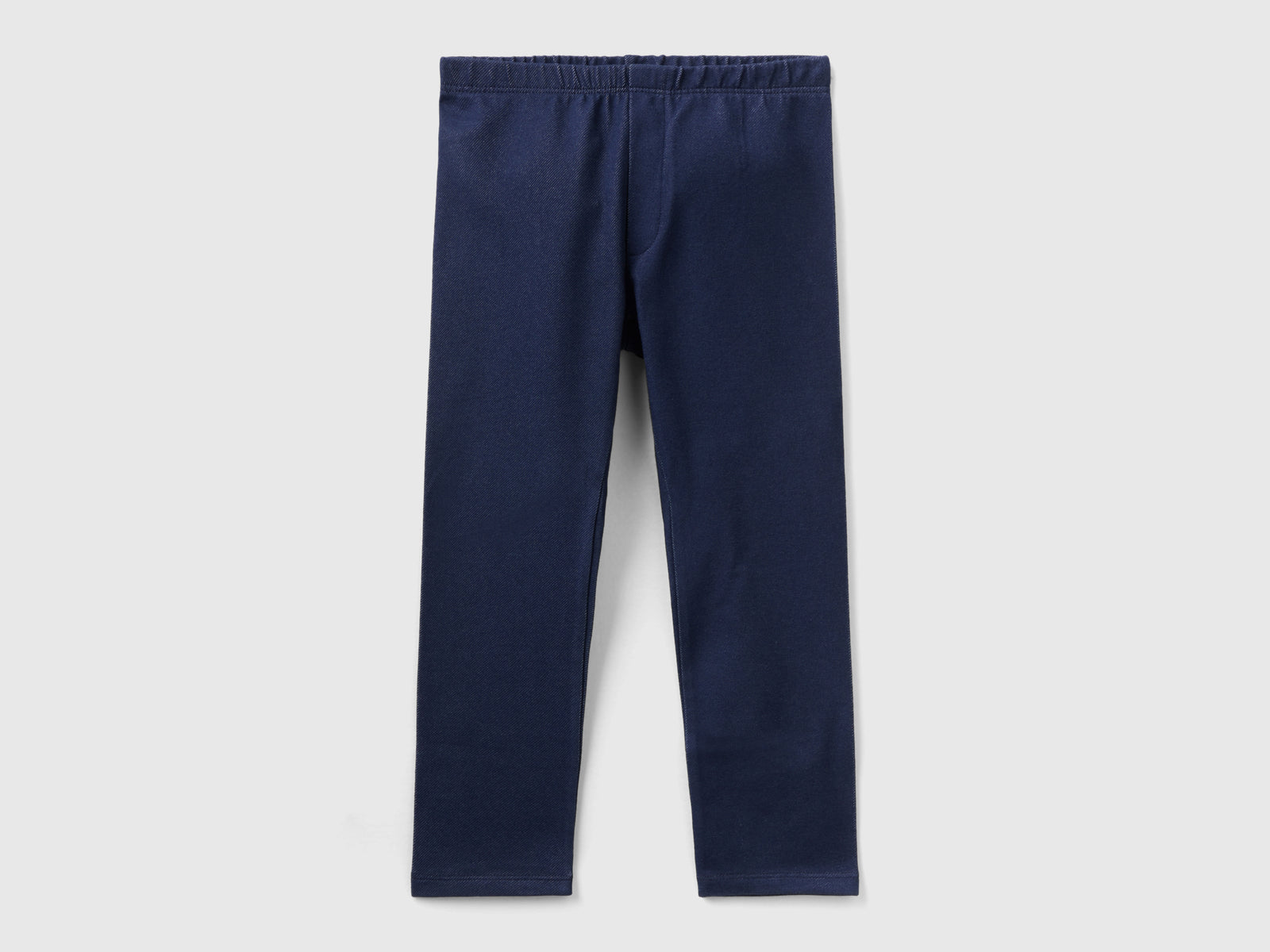 Jeggings in misto cotone stretch da bimba blu scuro | Benetton Outlet