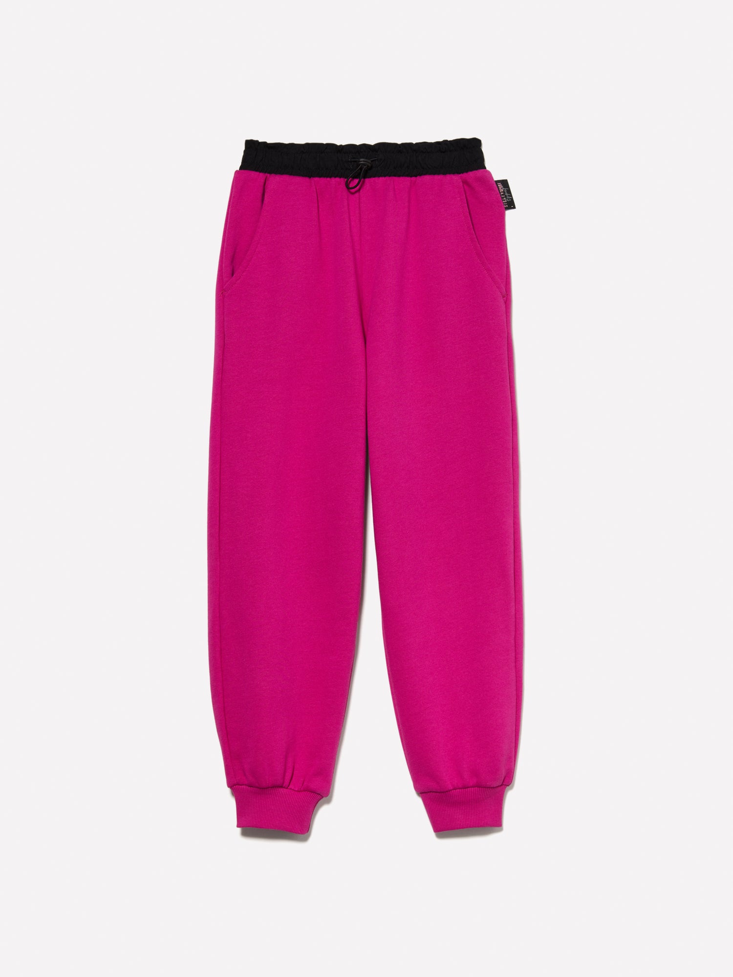 Joggers in felpa buggy fit da bambina fucsia | Sisley young Outlet