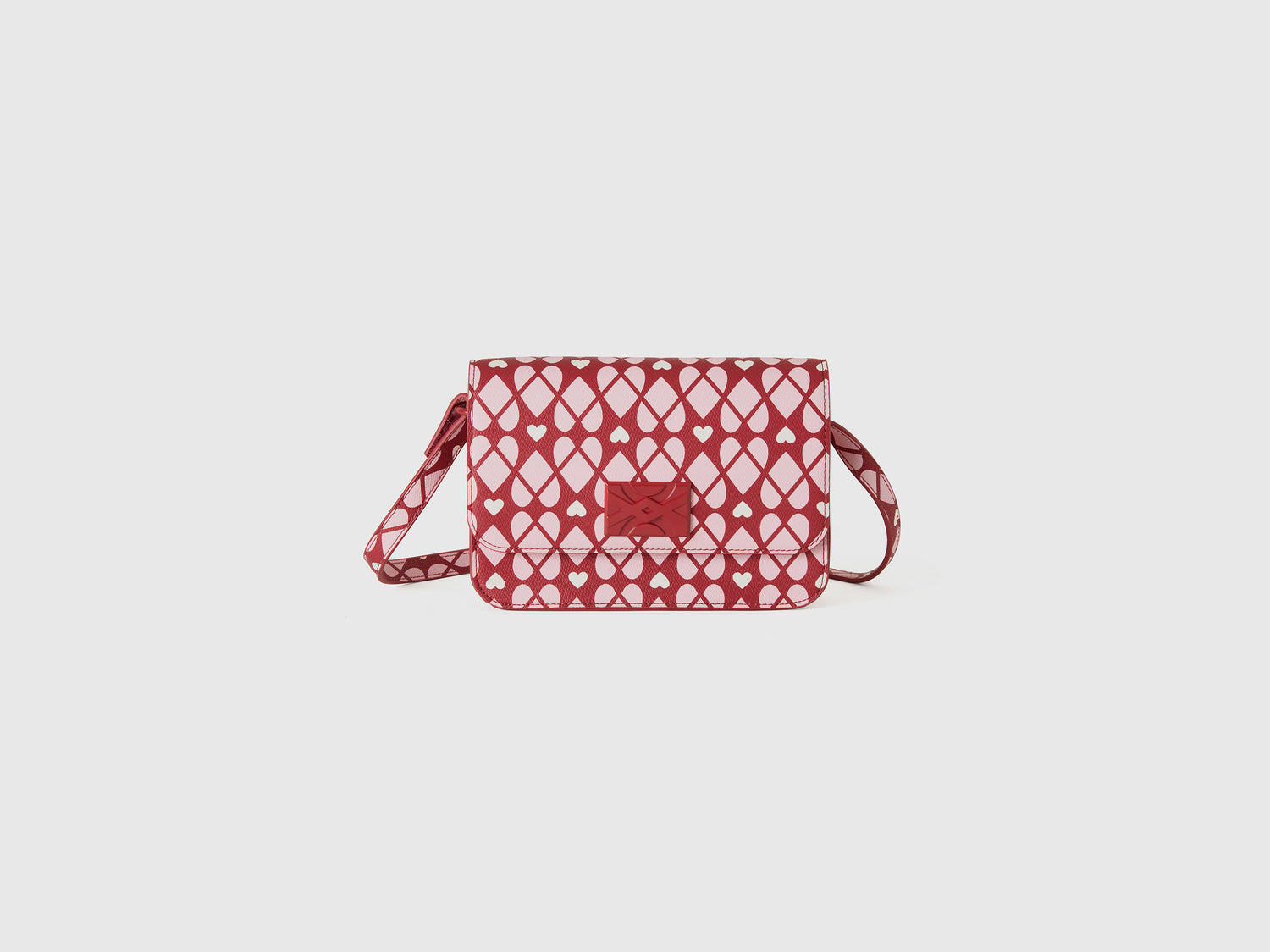 Be Bag con stampa cuori da bambina rosso | Benetton Outlet