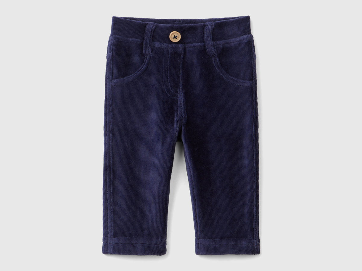 Pantaloni in ciniglia stretch
