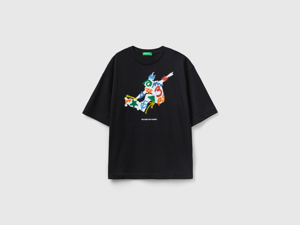 T-shirt girocollo con stampa