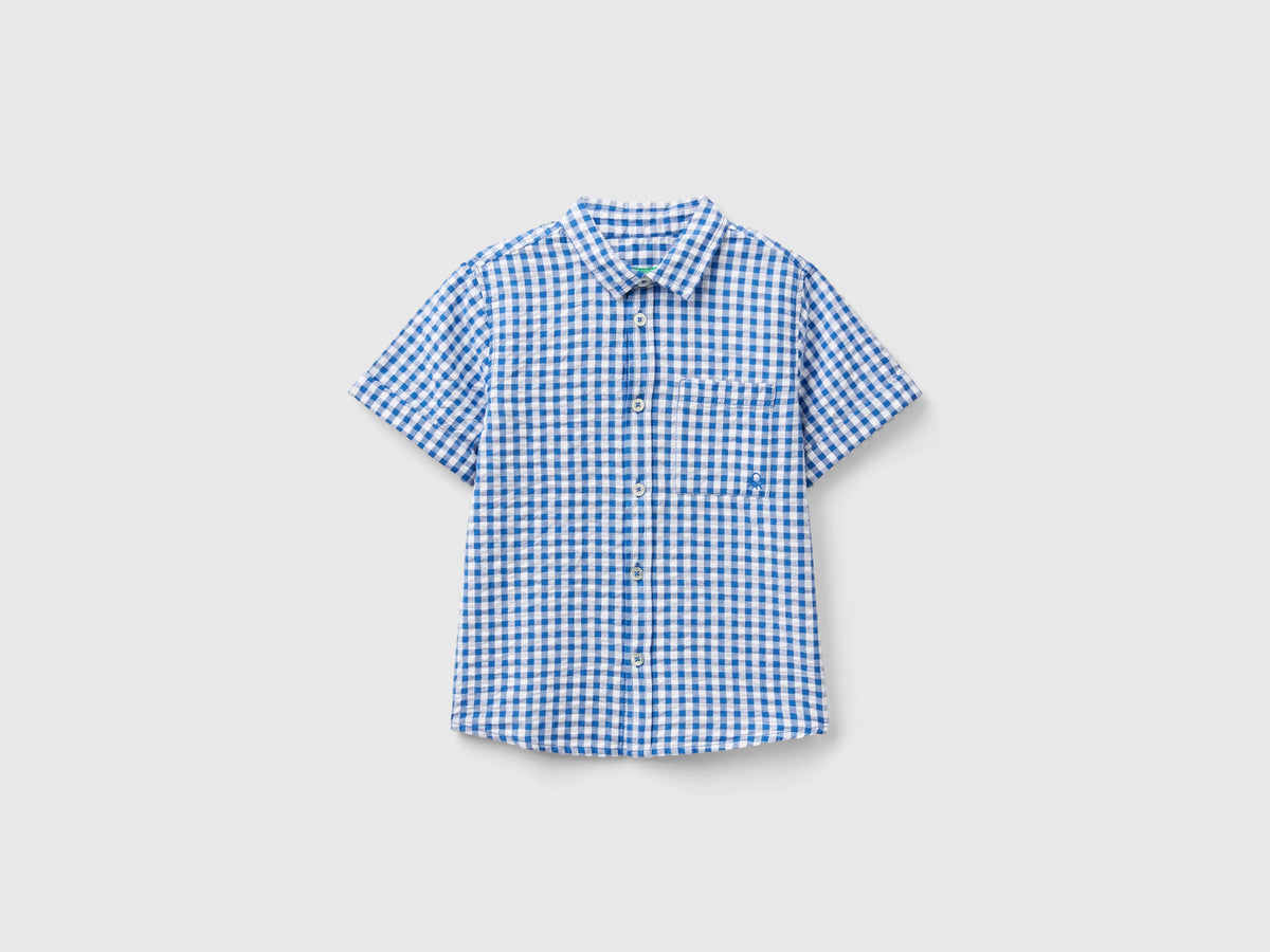 Camicia manica corta a quadretti