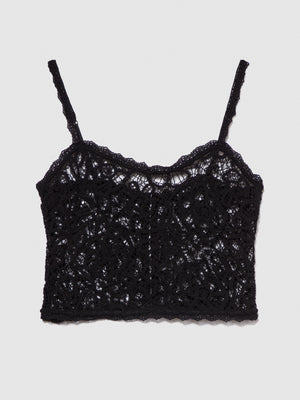 Top cropped in crochet