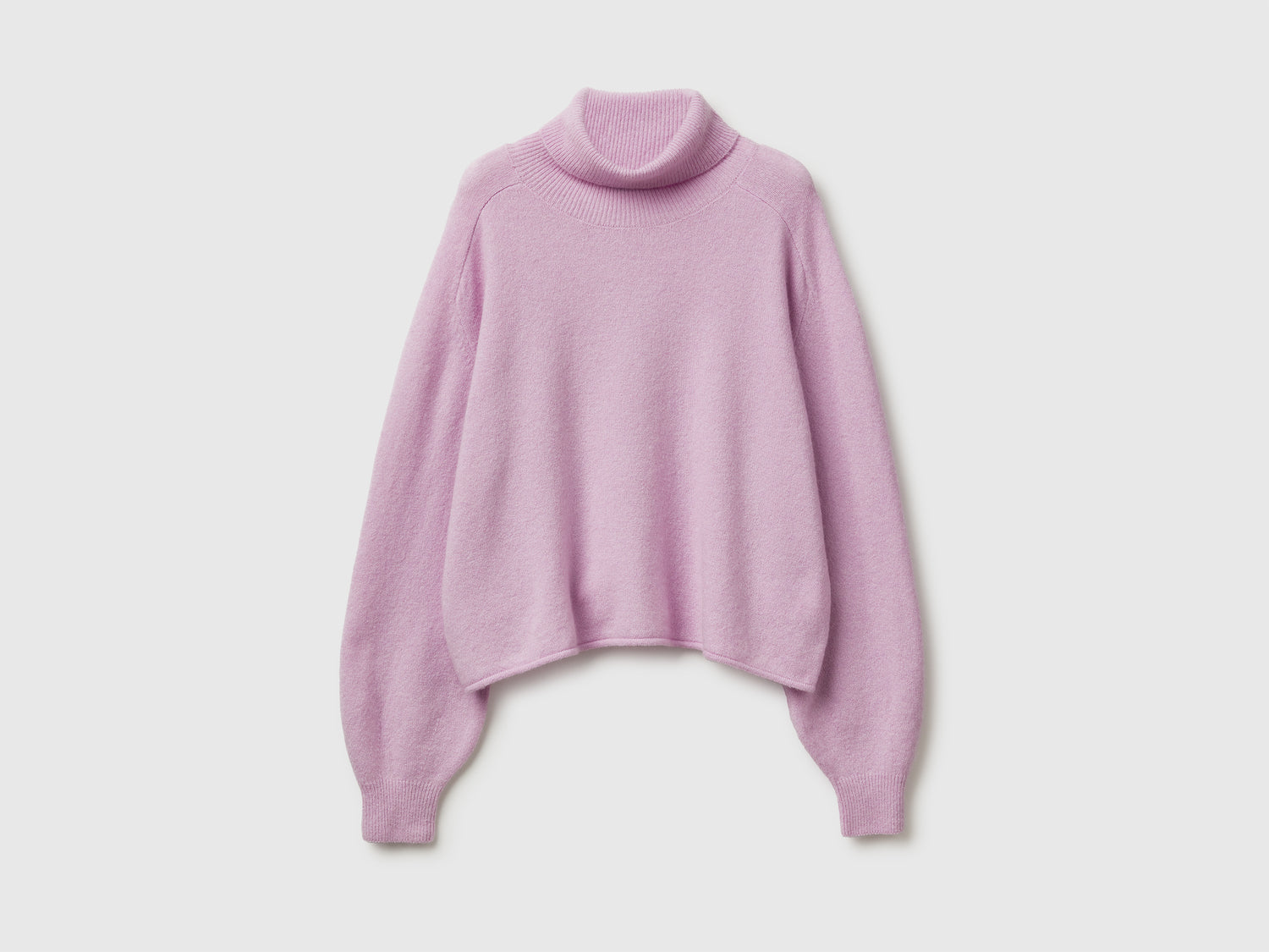 Dolcevita in misto lana stretch da donna lilla | Benetton Outlet