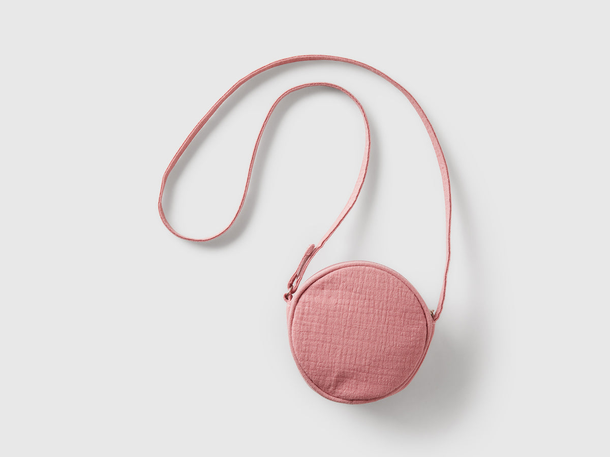 Borsa a tracolla con applicazione fiore