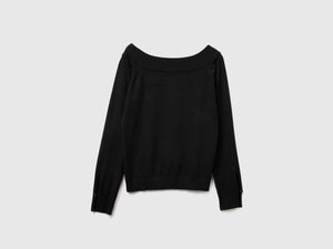 Maglia con scollo bardot