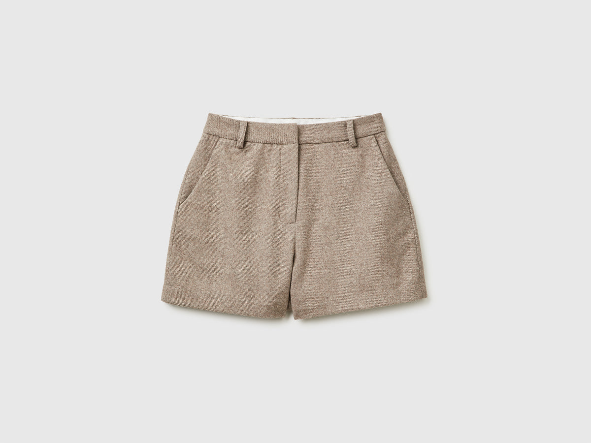 Shorts in misto lana