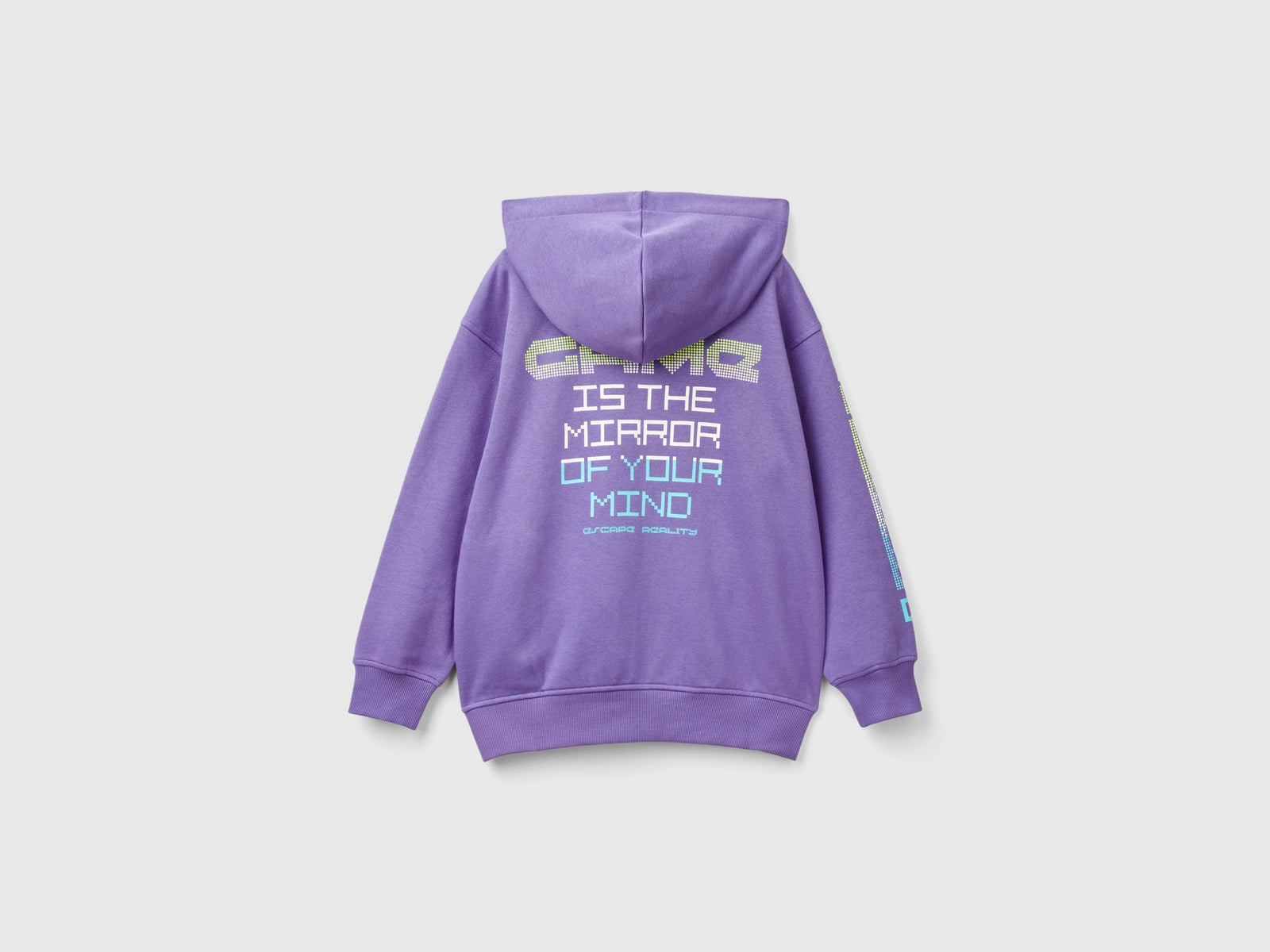 Felpa gamer con stampa slogan da bambino viola 2 | Benetton Outlet