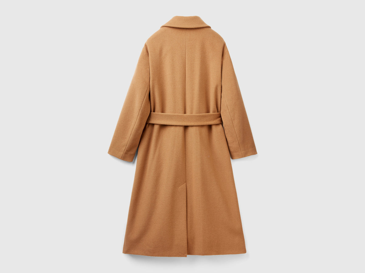 Cappotto lungo con cintura