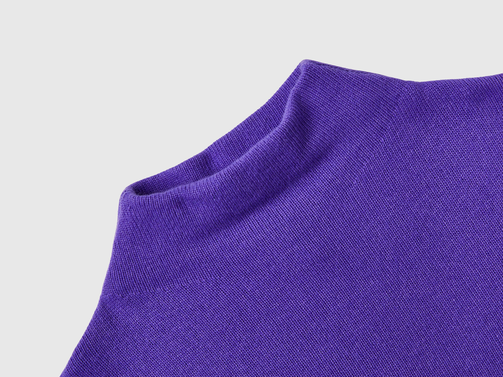 Vestito midi in misto cashmere da donna viola 3 | Benetton Outlet