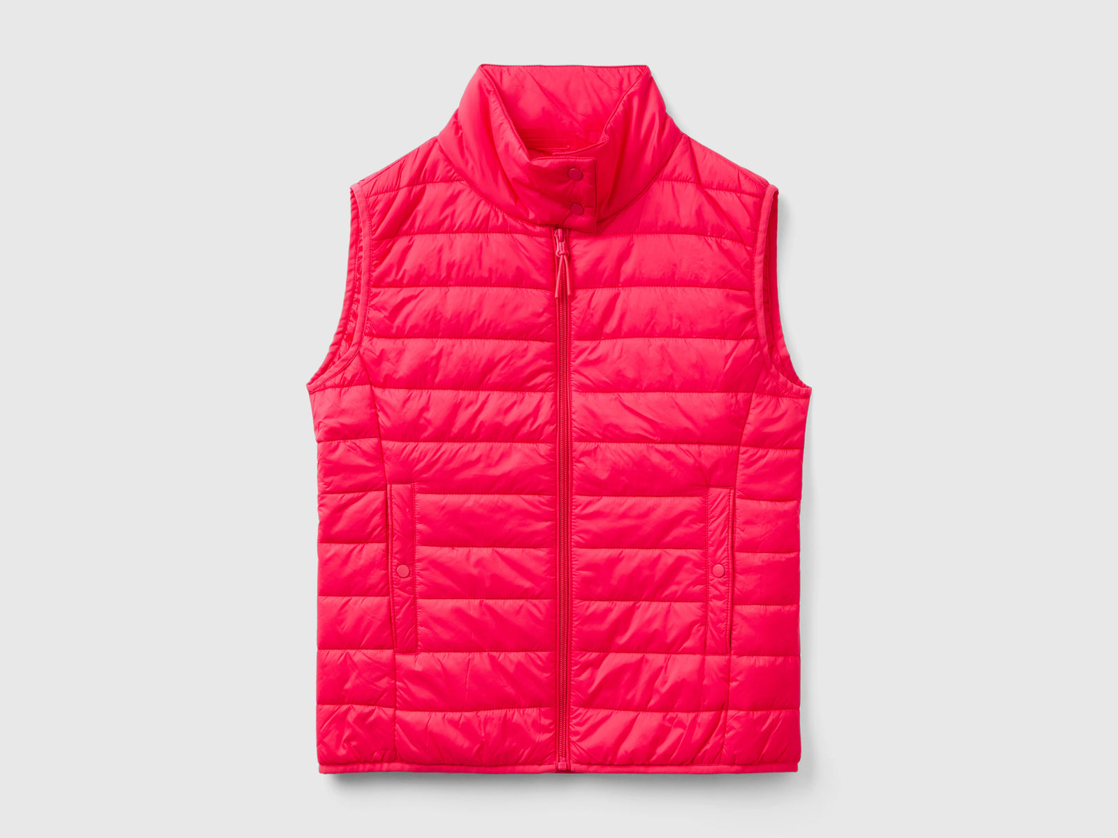 Smanicato imbottito da donna fucsia | Benetton Outlet