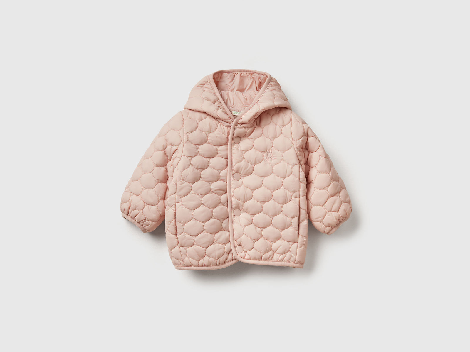 Giubbino trapuntato "Rain Defender" da neonato rosa tenue | Benetton Outlet