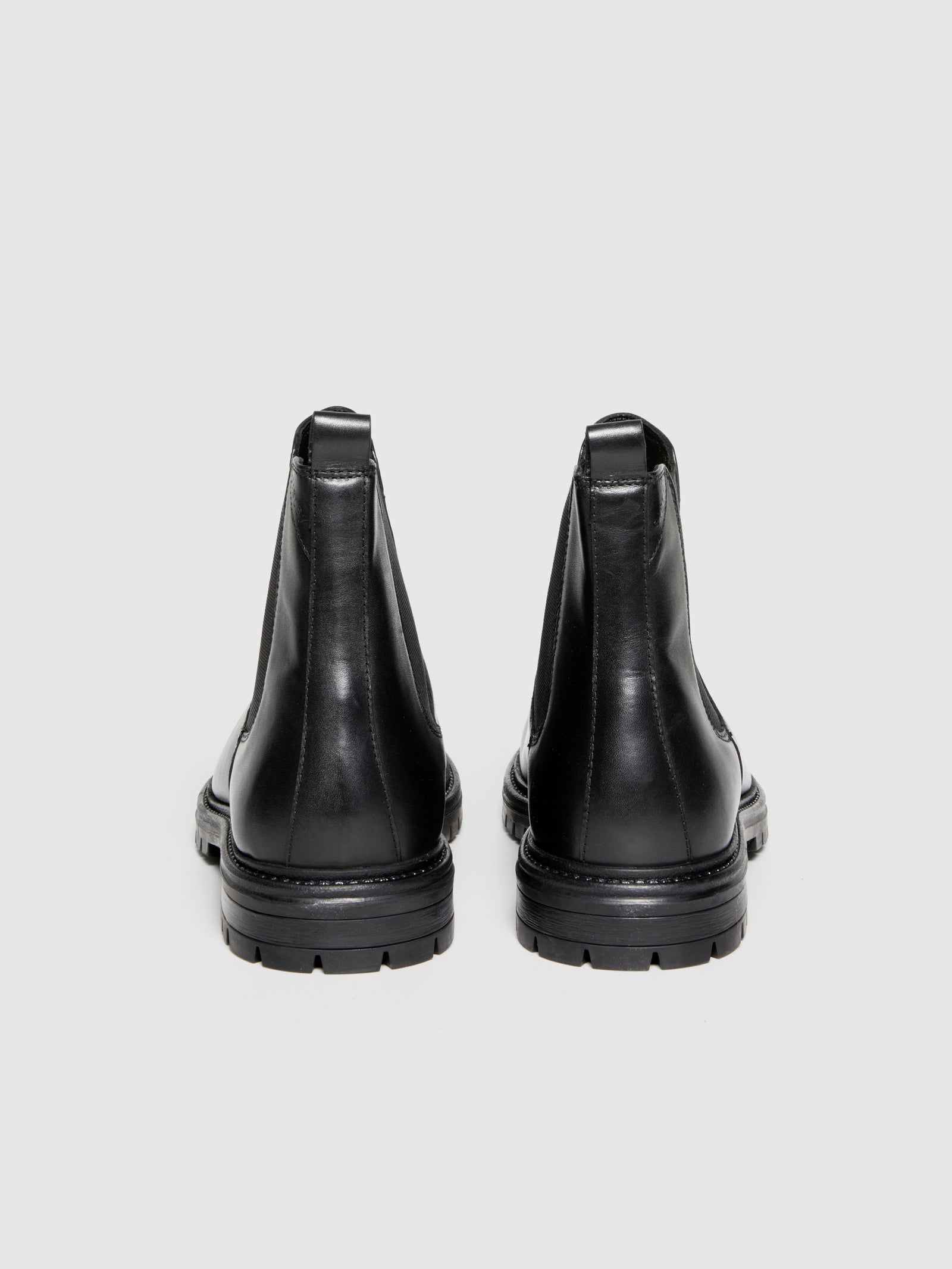 Stivaletti Chelsea in pelle da uomo nero 2 | Sisley Outlet