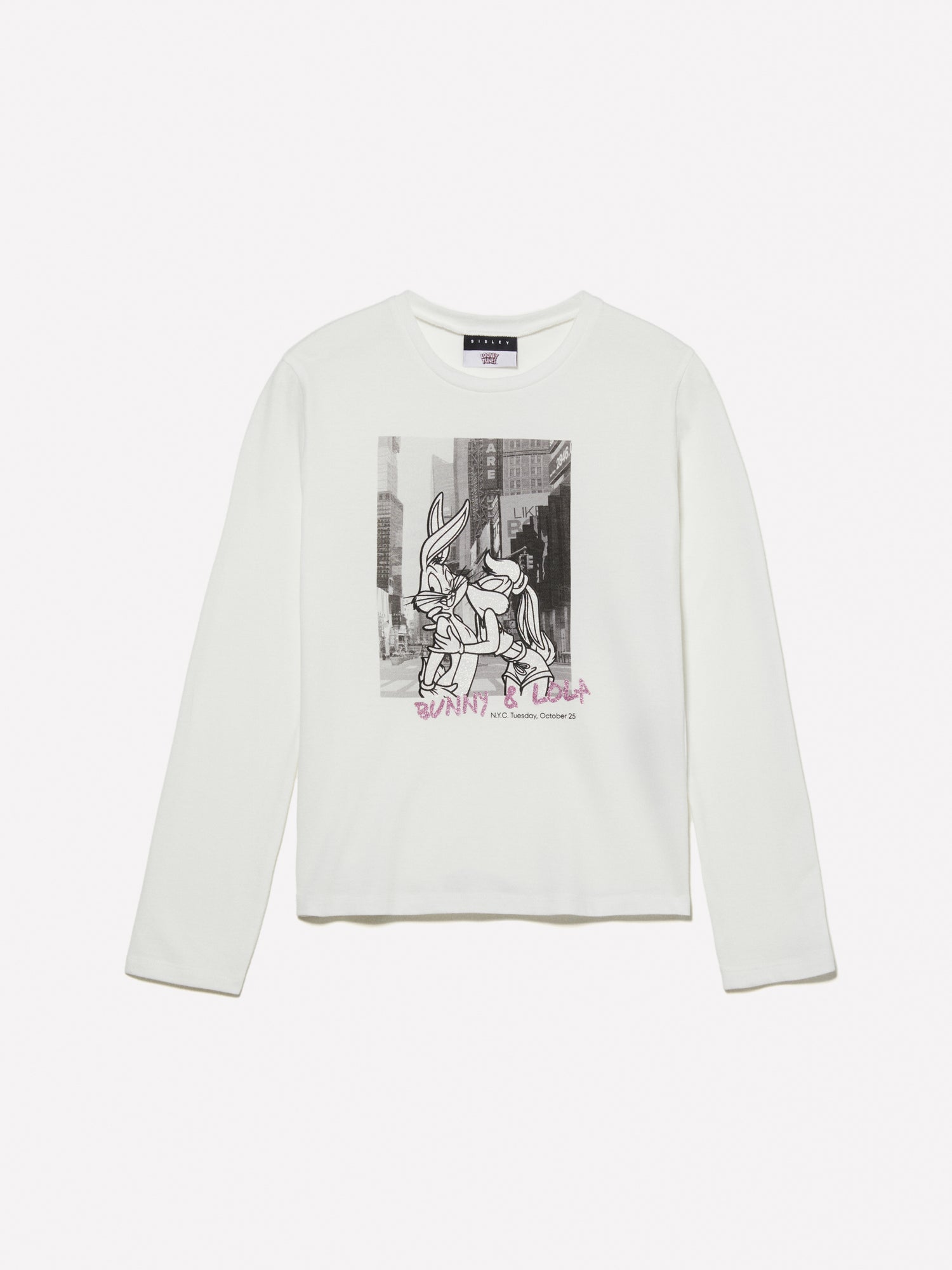 T-shirt con stampa ©Looney Tunes da bambina bianco | Sisley young Outlet