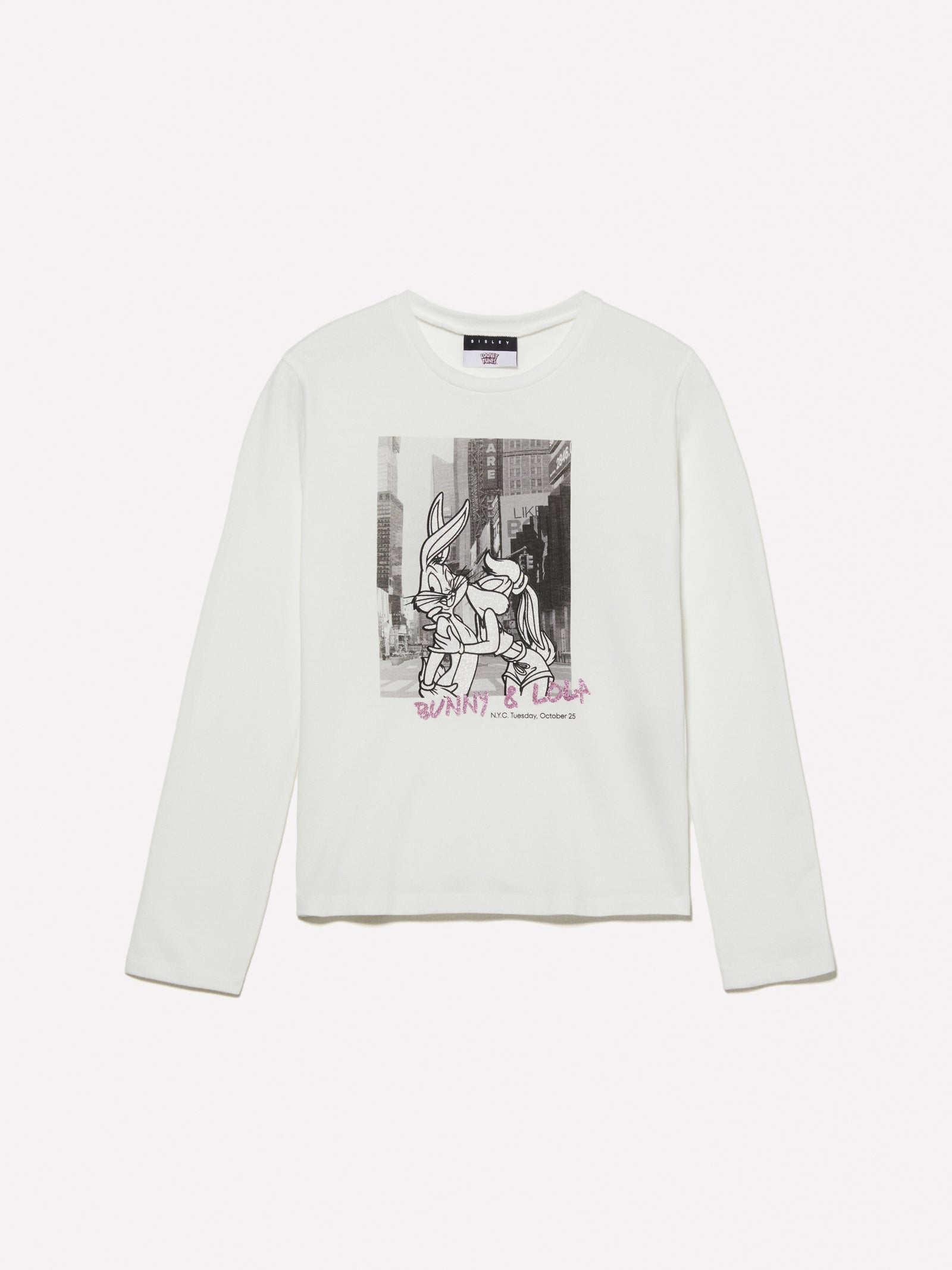 T-shirt con stampa ©Looney Tunes da bambina bianco | Sisley young Outlet