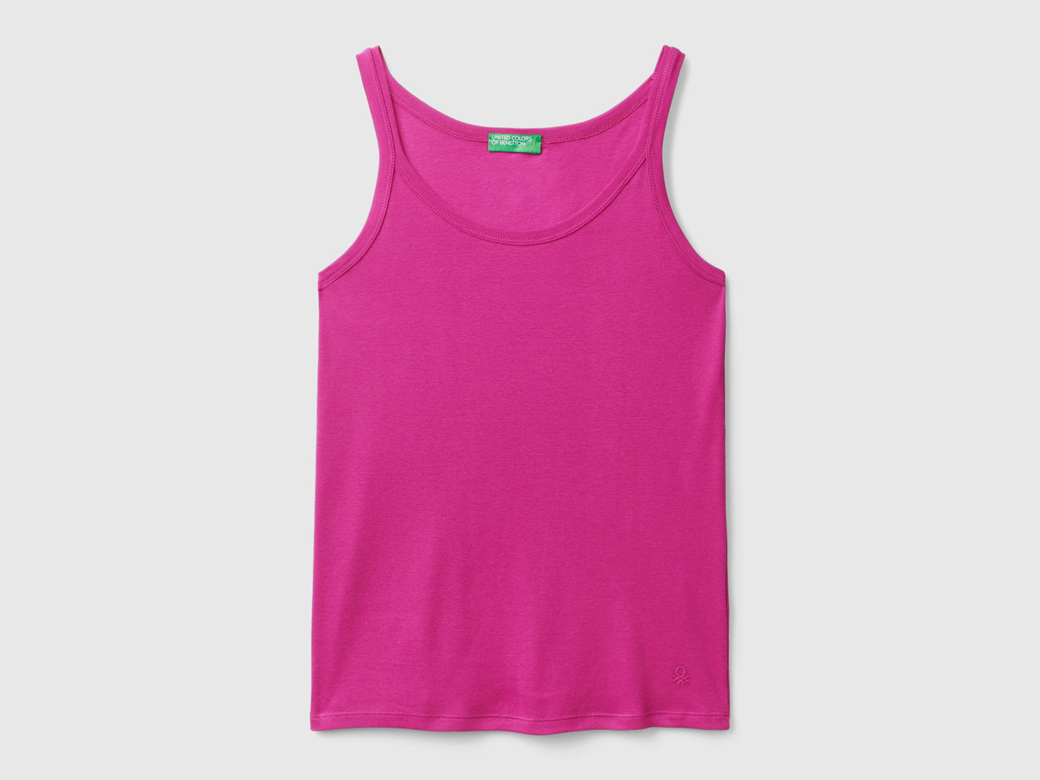 Canotta in puro cotone da donna ciclamino | Benetton Outlet