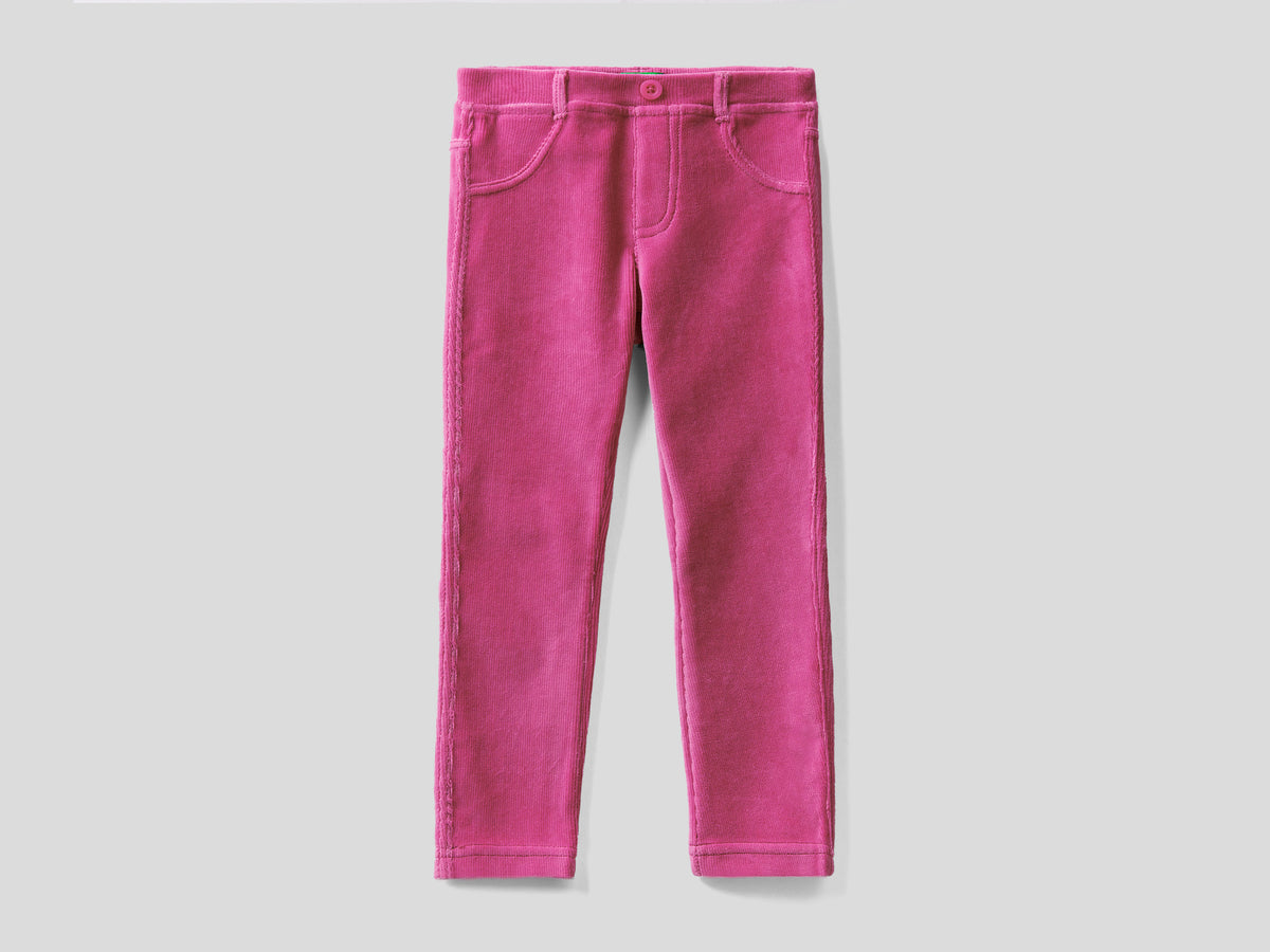Pantaloni in ciniglia a costine