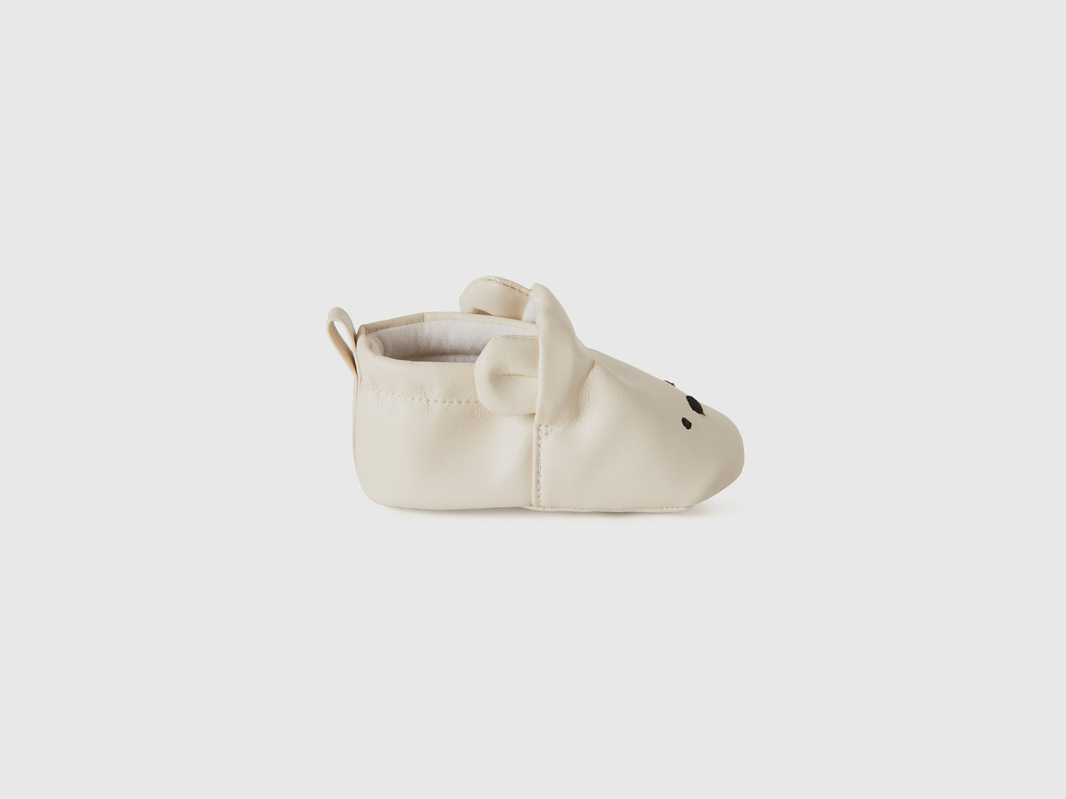 Scarpine animaletto da neonato bianco panna | Benetton Outlet