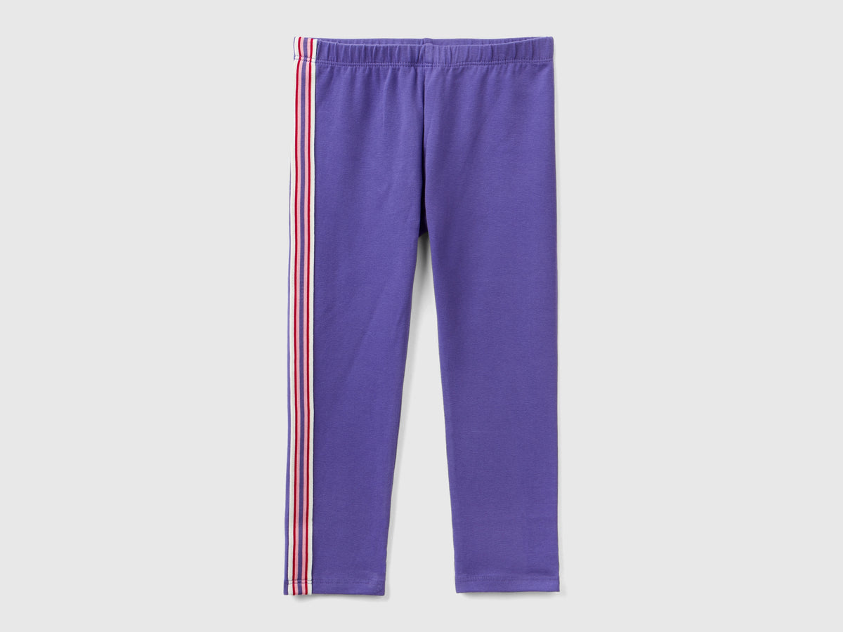 Leggings con banda a righe