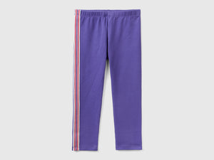 Leggings con banda a righe