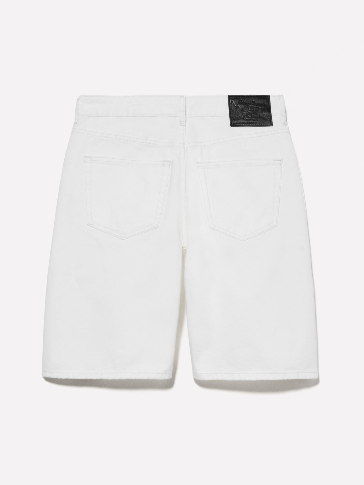 Bermuda di jeans beige relaxed fit