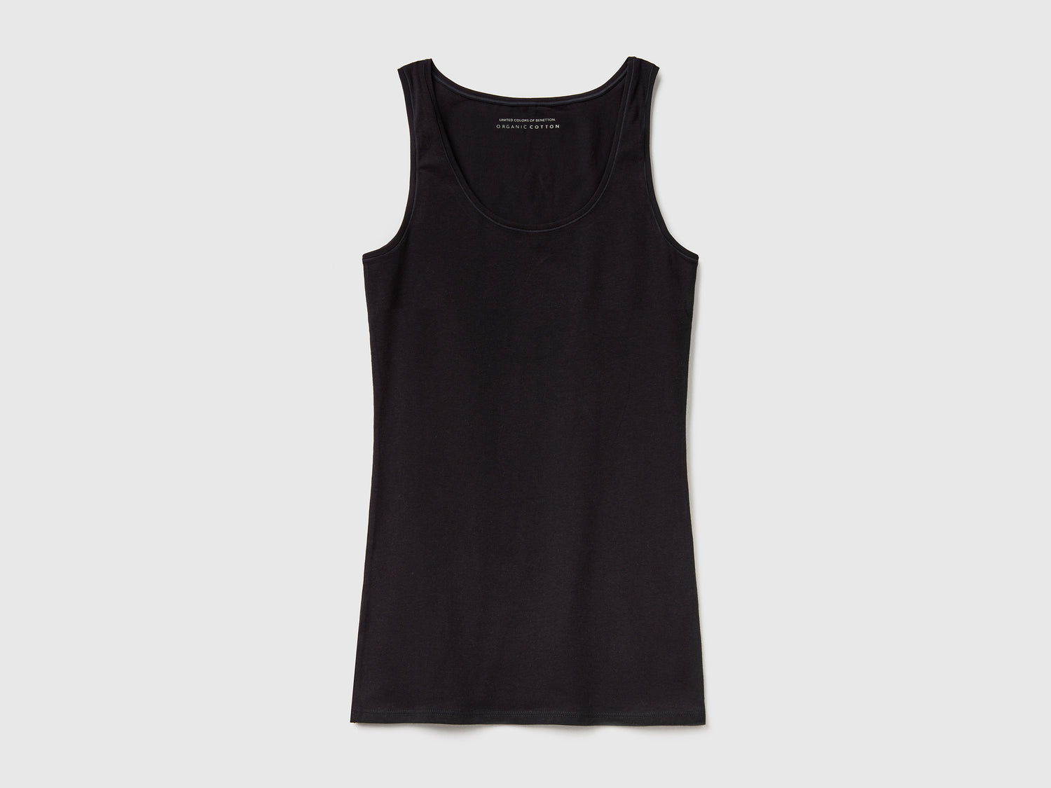 Canotta in cotone  super stretch da donna nero | Benetton Outlet