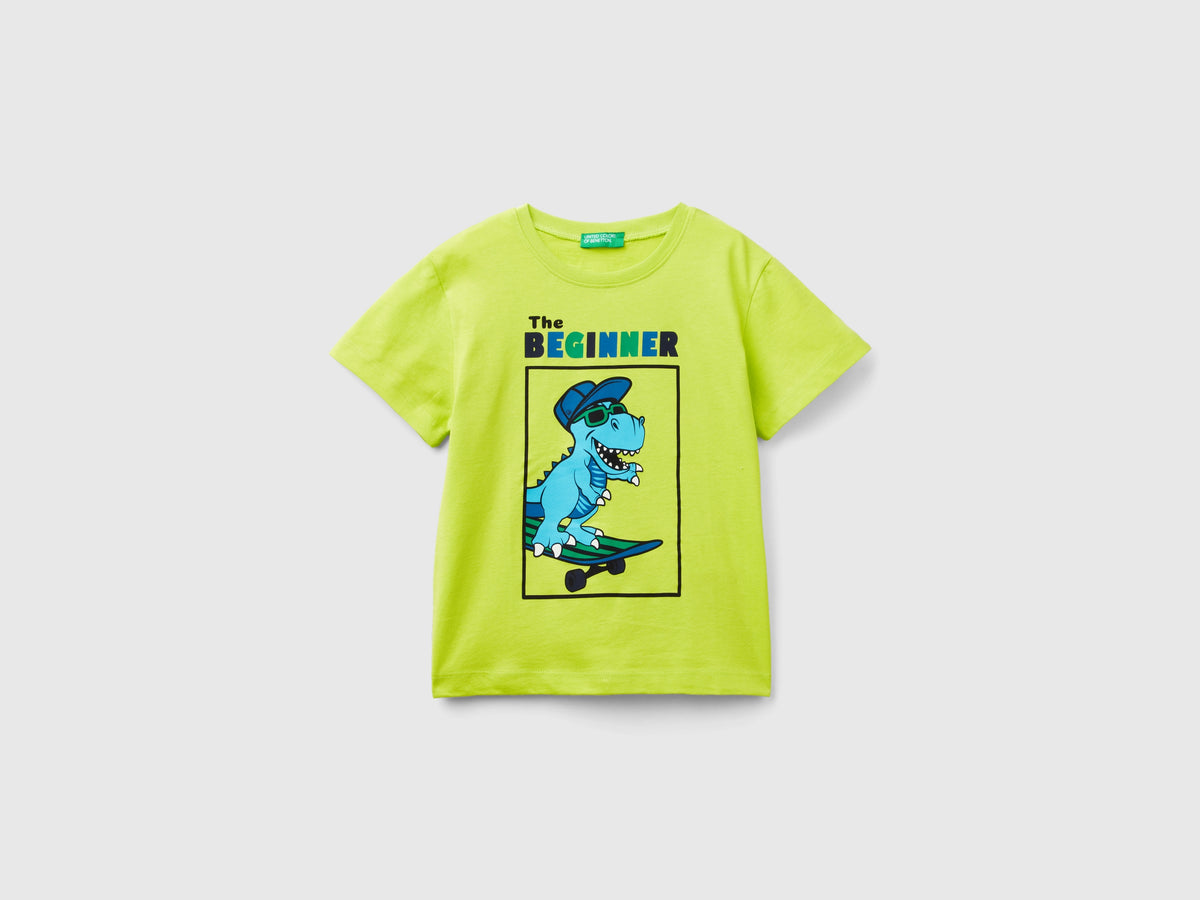 T-shirt con dettagli fluo