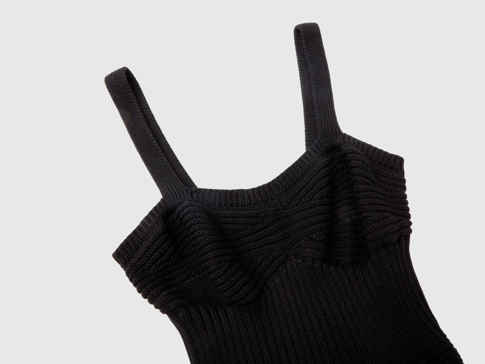 Top in maglia lavorata da donna nero 3 | Benetton Outlet